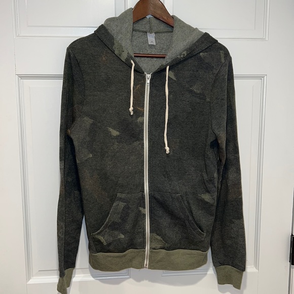 Alternative Sweaters - ALTERNATIVE Camo style zip up hoodie